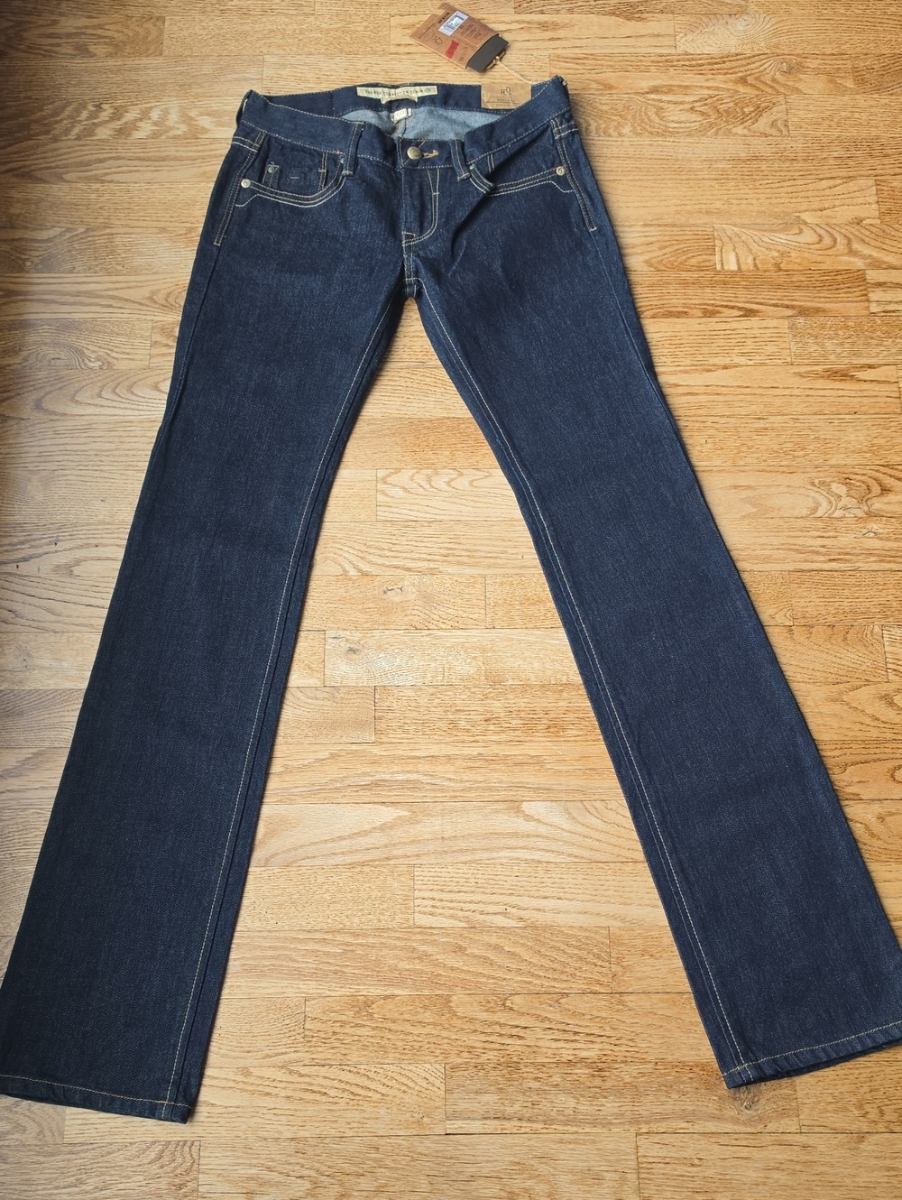 (2) NWT French Connection Dark Blue Flared Jeans Classic Denim Country Rodeo Wow